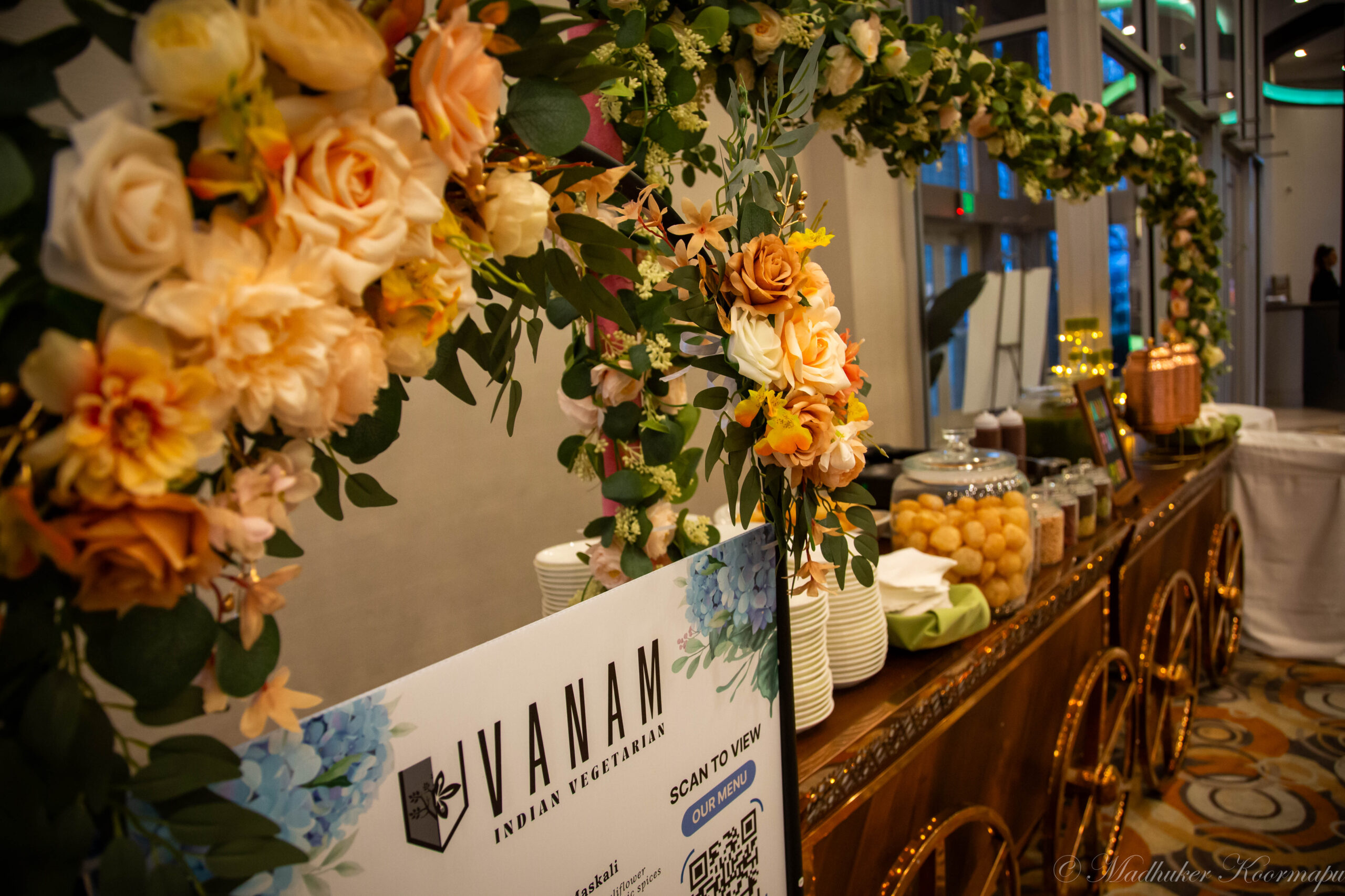 Vanam catering dishes plated