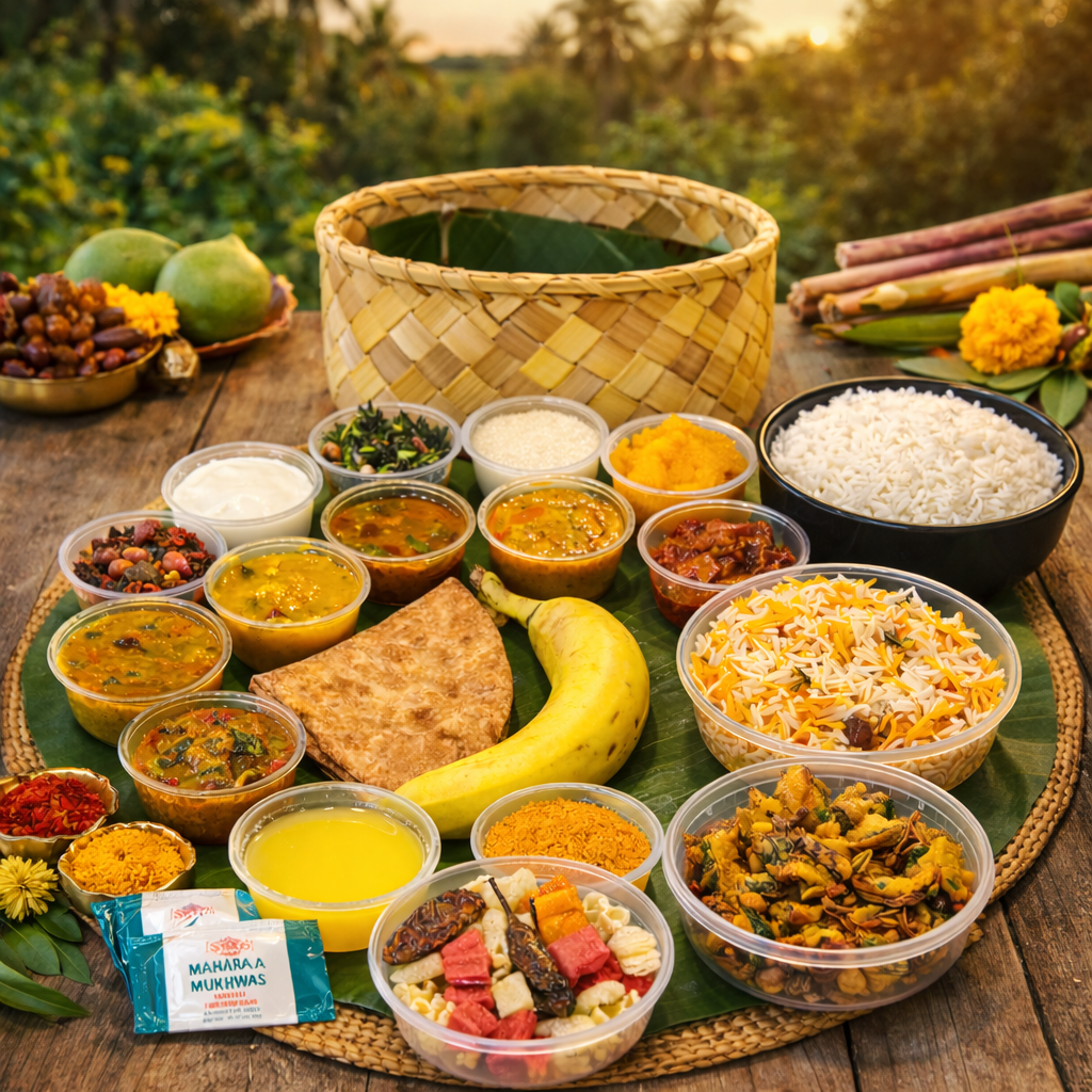 Ugadi Tokri Thali — patra bhojan